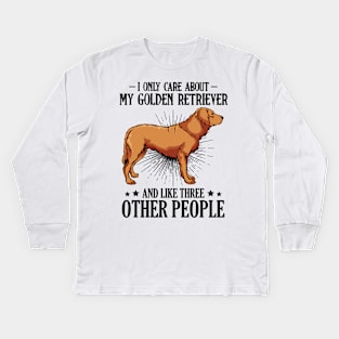 Golden Retriever Kids Long Sleeve T-Shirt